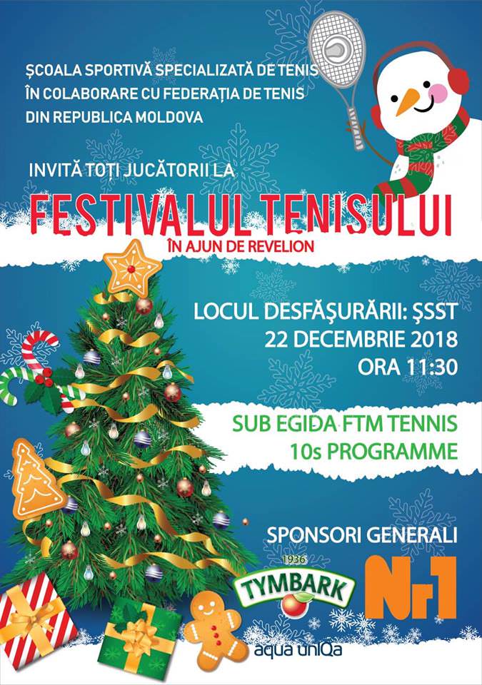 Vă invităm la Festivalul Tenisului în ajun de Revelion
