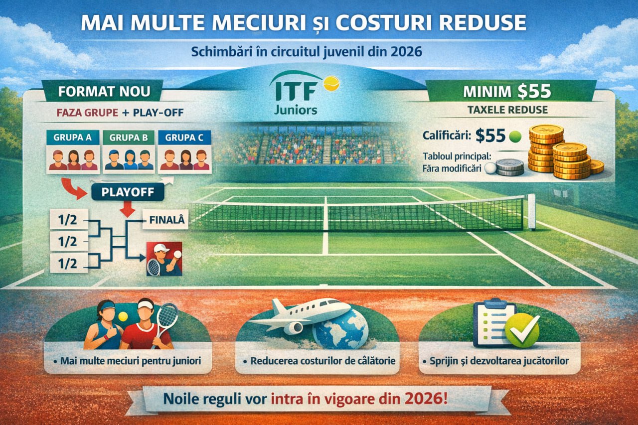 ITF introduce mai multe meciuri și costuri reduse